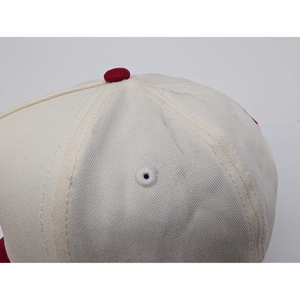 AS Colour Legacy Dripping Dice Snapback Hat Cream Red 2-Tone 5-Panel Cap